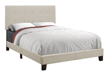 Transitional Upholstered Bed Frame and Headboard
