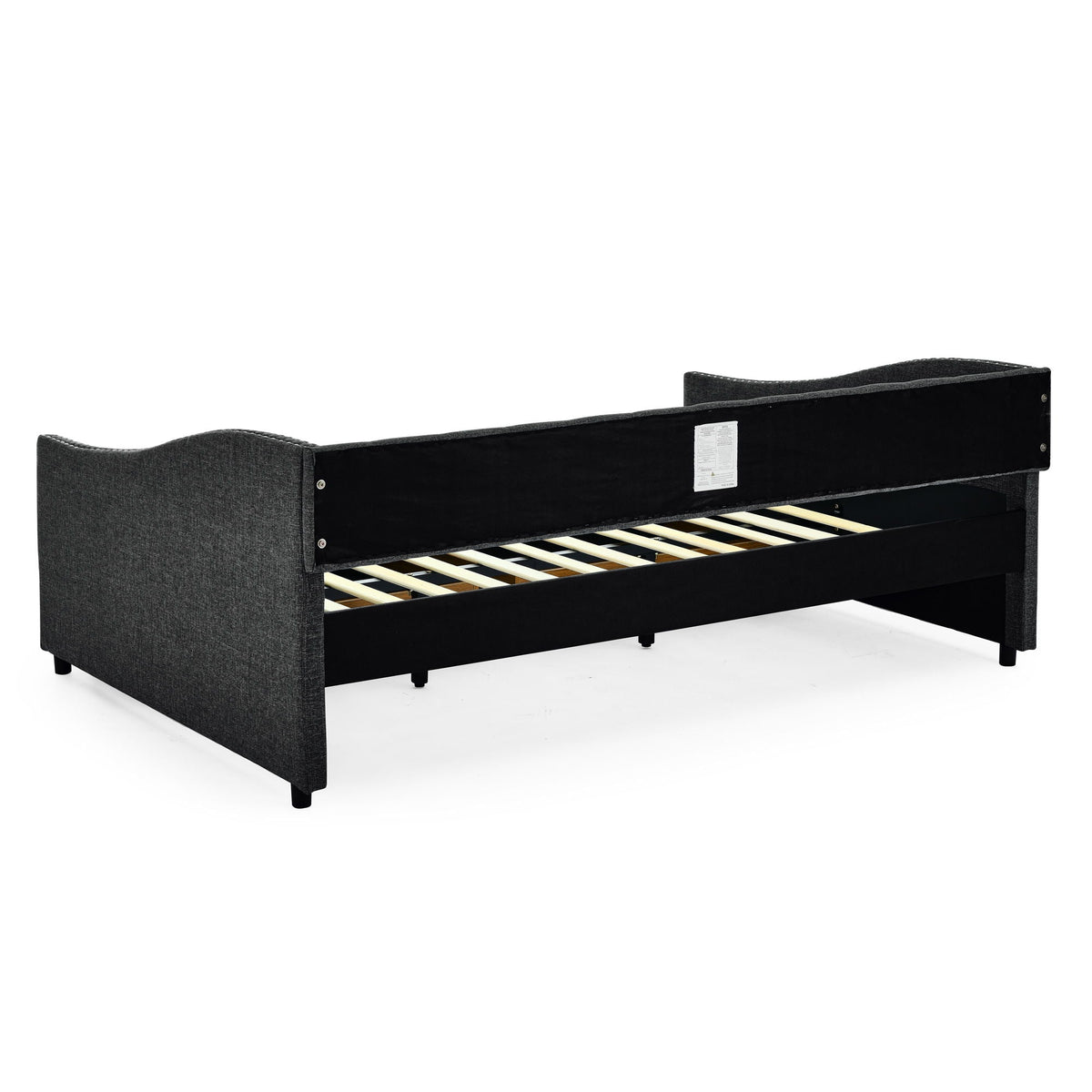 Upholstered Tufted Daybed with Storage Drawers