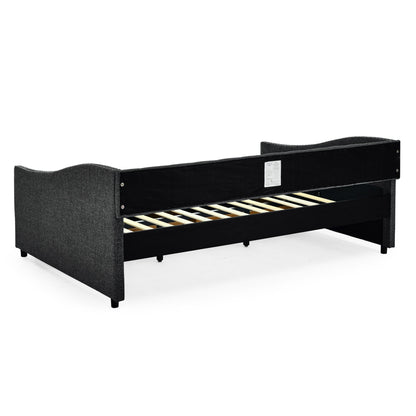 Upholstered Tufted Daybed with Storage Drawers