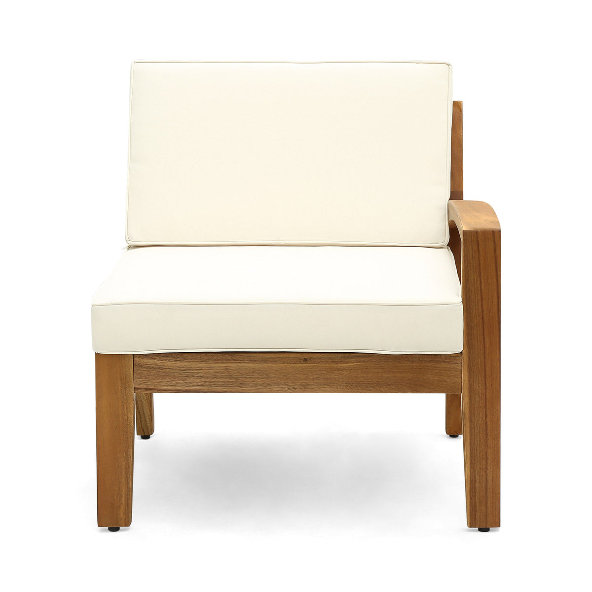 Outdoor Acacia Wood Sectional Sofa Set and Bench