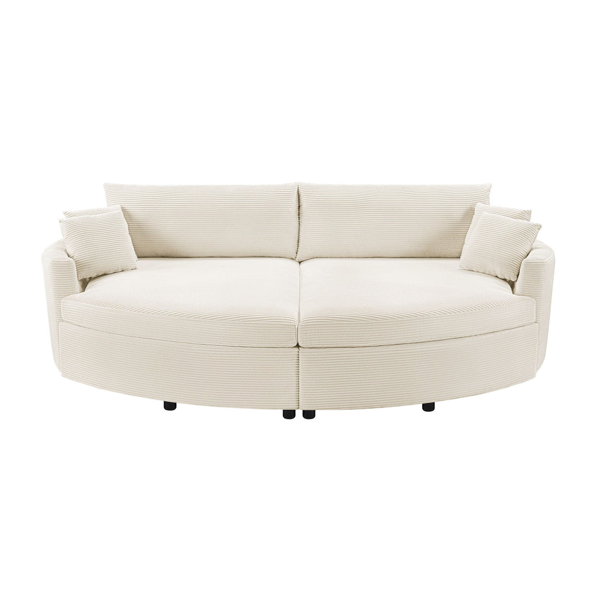 Oversized Double Chaise Sofa With USB Ports