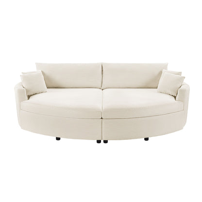 Oversized Double Chaise Sofa With USB Ports