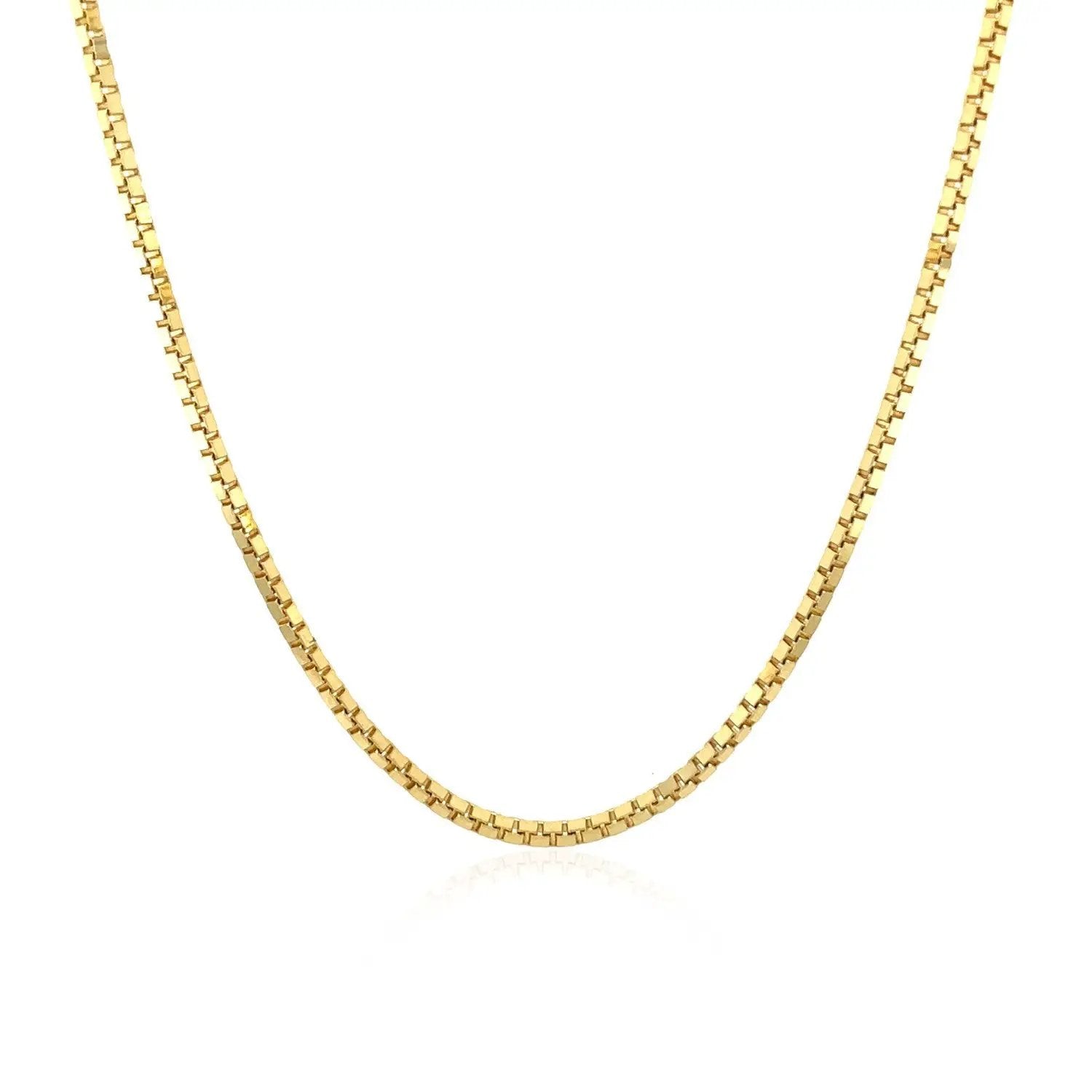 14k yellow gold classic box chain necklace 1.4mm by Bids.com on Tampa Home & Garden Store