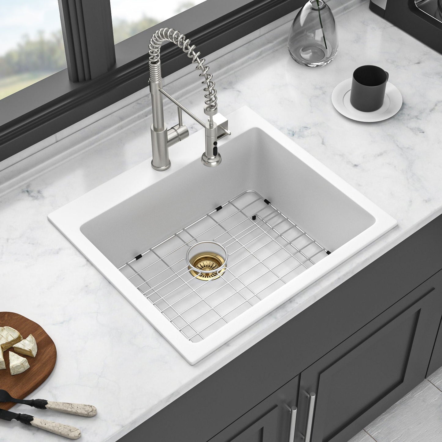 Quartz and Granite Composite Kitchen Sink
