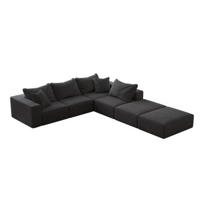 Modern Chenille Fabric Cloud Sofa and Set