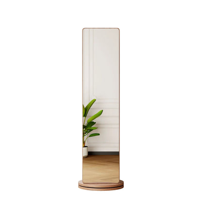 Unique Piece Furniture 3 in 1 full-length clothing mirror with wood frame and round base on Tampa Home & Garden Store