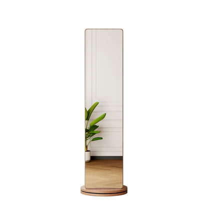 3 in 1 full-length clothing mirror by HouseOfZazla with rotating design dark brown wood frame on Tampa Home & Garden Store