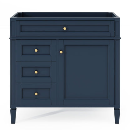 Solid Wood Bathroom Vanity and Two Drawers