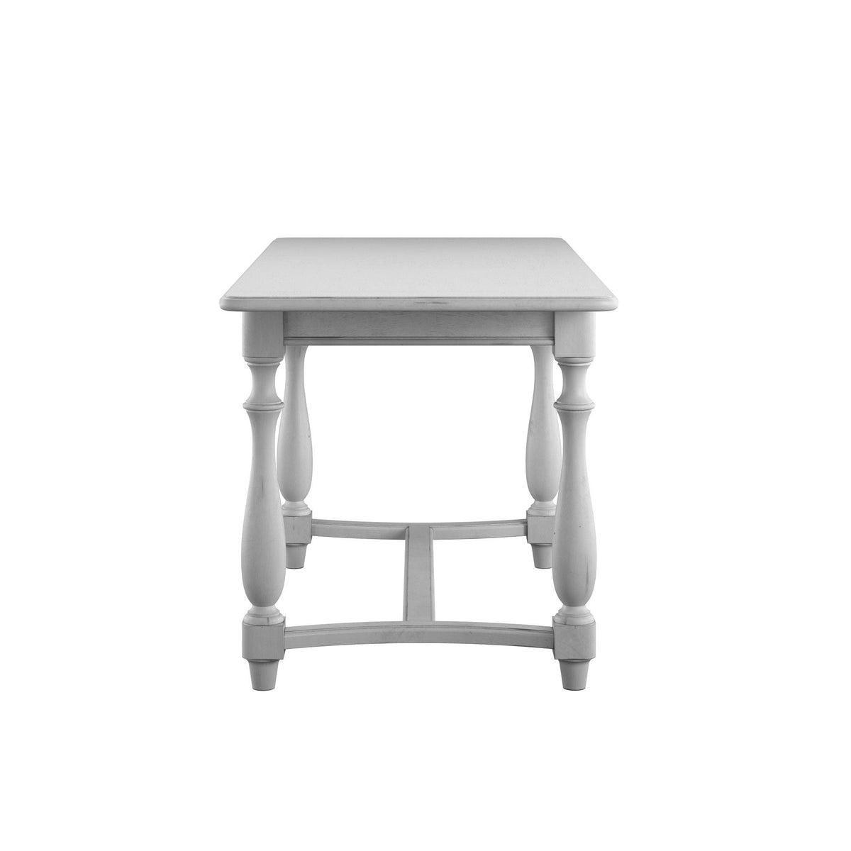 Gray gathering-height bar table, solid wood with spacious surface, HouseOfZazla on Tampa Home & Garden Store