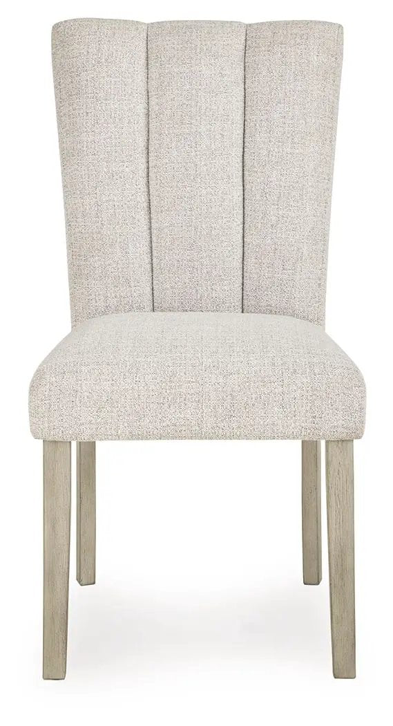 Larawyn Upholstered Side Chair Set 2 Bisque