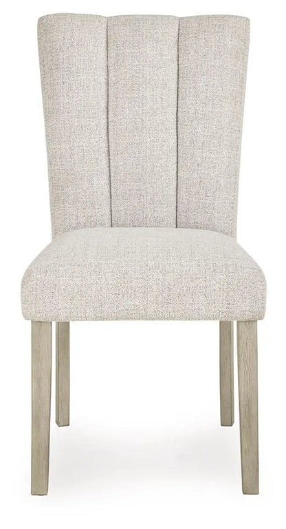 Larawyn Upholstered Side Chair Set 2 Bisque