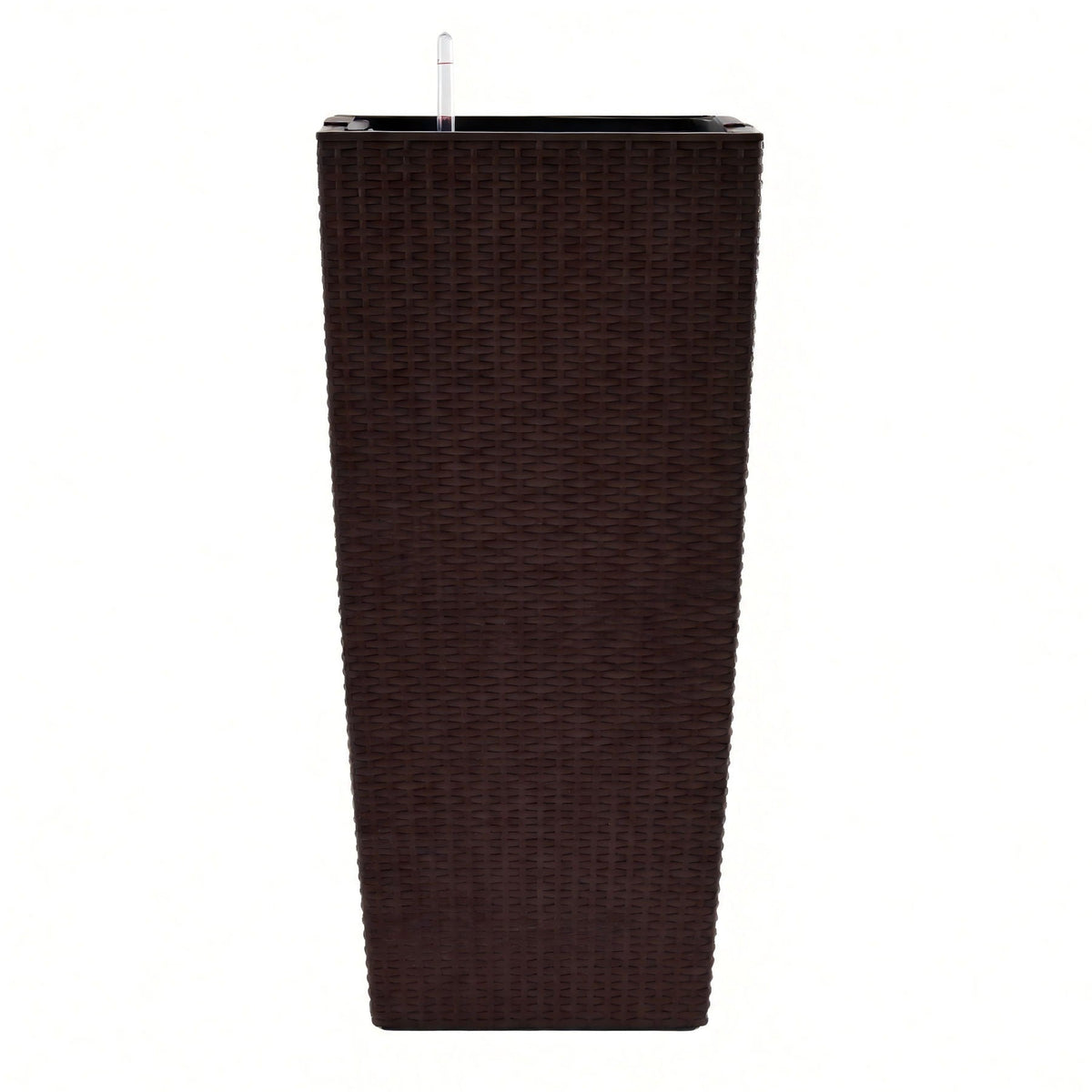 Indoor Outdoor Planter With Automatic Watering System brown wicker planter HouseOfZazla on Tampa Home & Garden Store