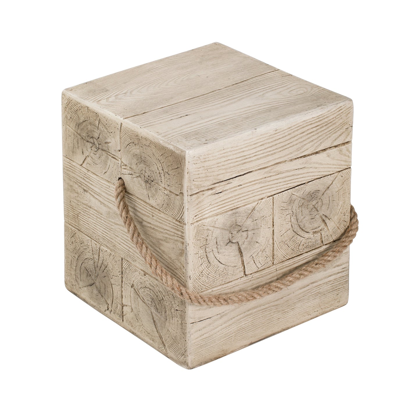 Small Indoor and Outdoor Wood Grain Side Table