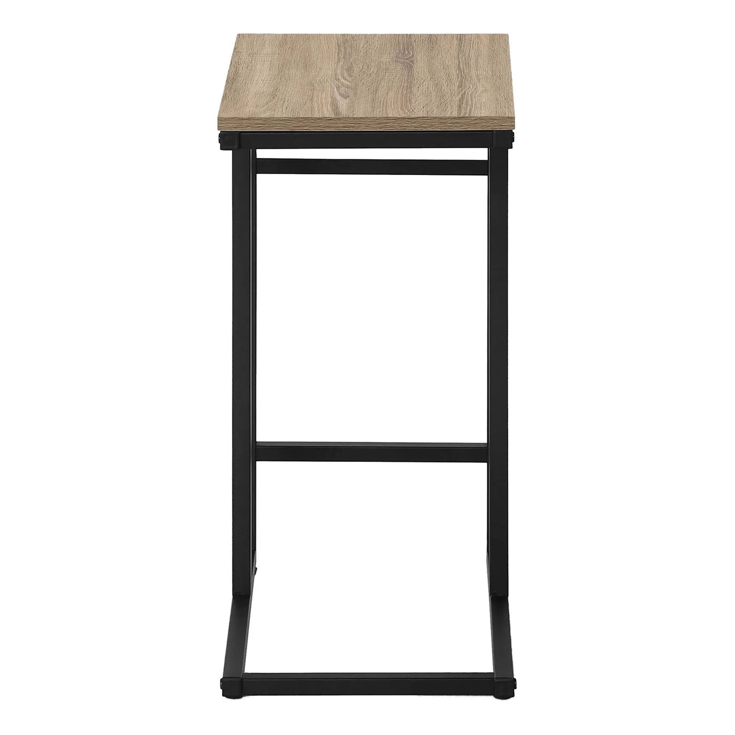 C Shaped Accent Table for Sofa and Bedside Use