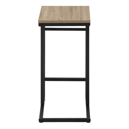 C Shaped Accent Table for Sofa and Bedside Use