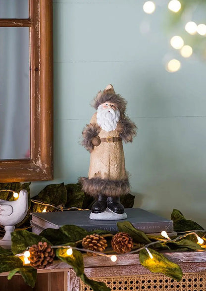 Beige Santa Gnomes Decorations for Christmas