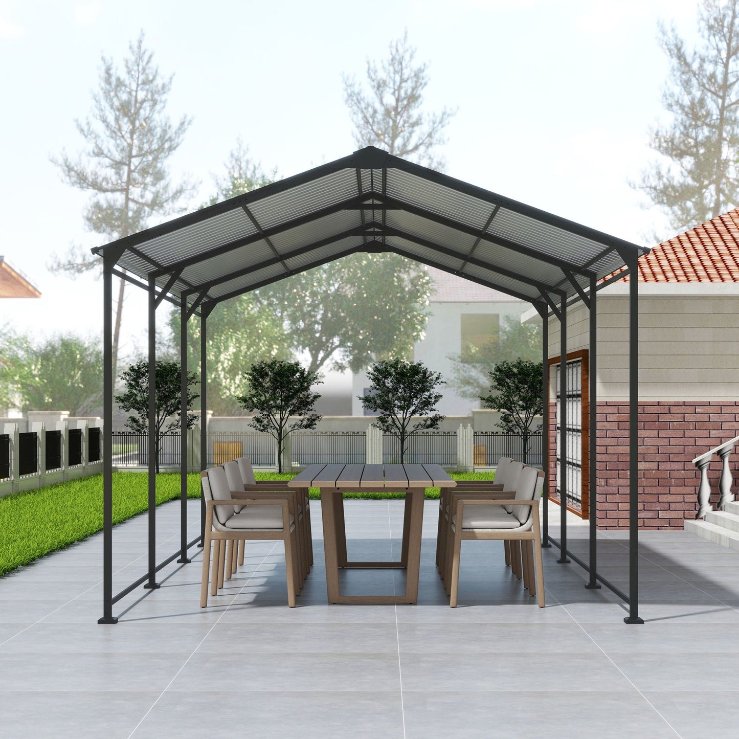 Heavy Duty Carport and Galvanized Steel Roof