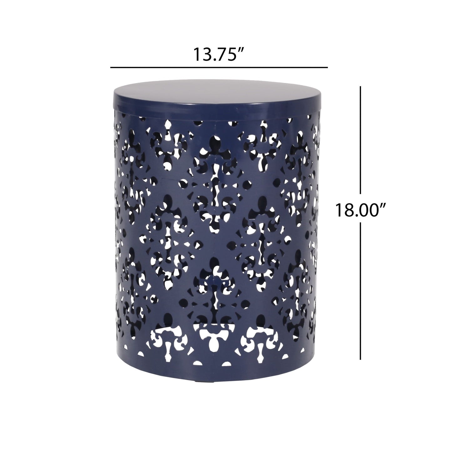 Modern Metal Outdoor End Table For The Patio