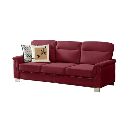 Three Seater Elegant Stationary Sofa for Living