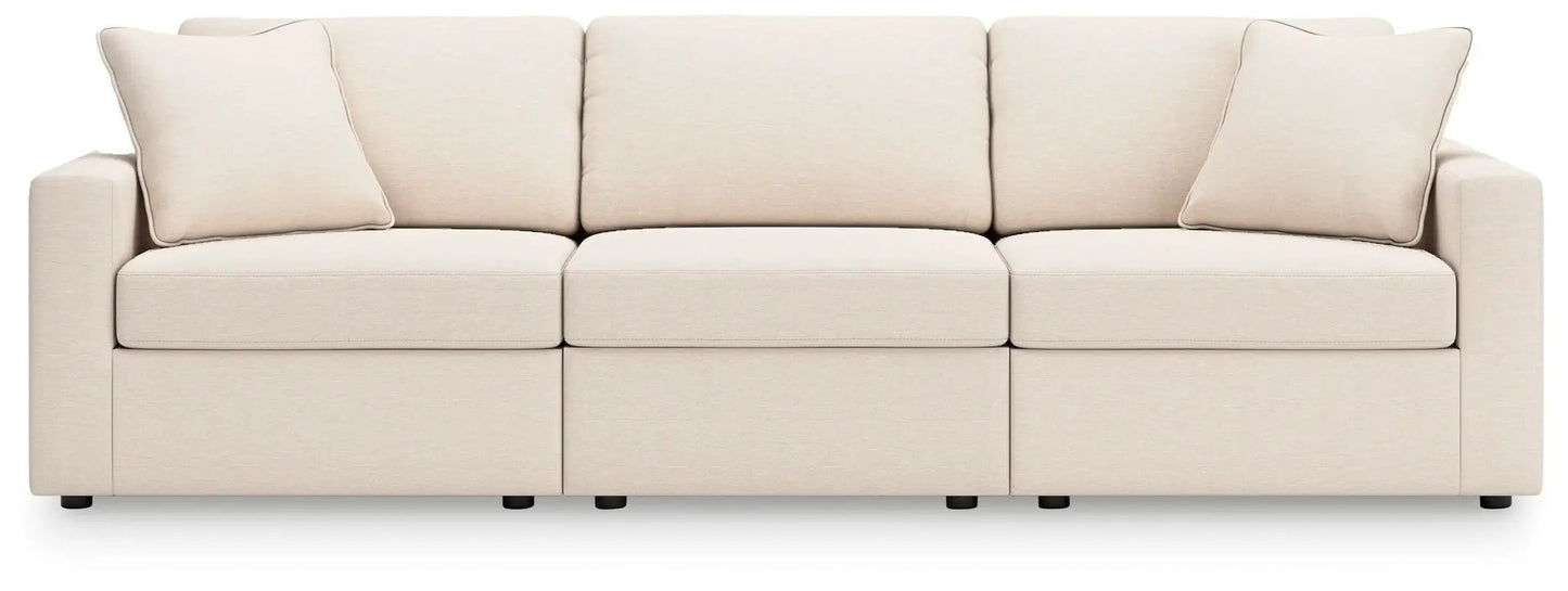 Modmax Sectional Oyster beige fabric stationary sectional by Unique Piece Furniture on Tampa Home & Garden Store
