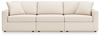 Modmax Sectional Oyster beige fabric stationary sectional by Unique Piece Furniture on Tampa Home & Garden Store