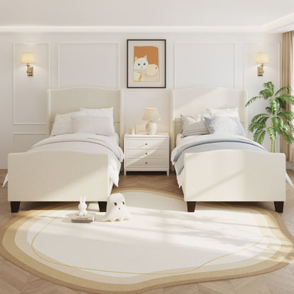 Sturdy Platform Bed Frame and a Padded Headboard