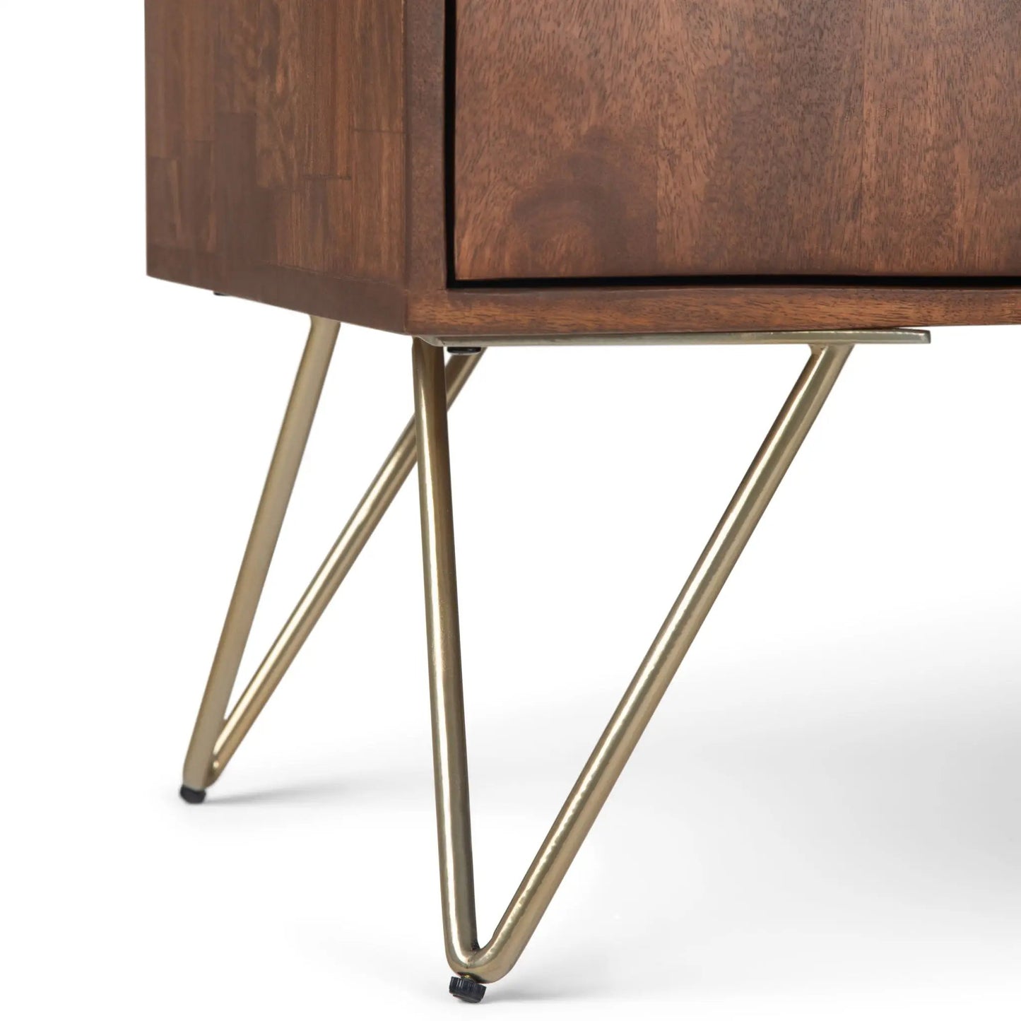 Hunter TV Media Stand In Umber Brown Stain
