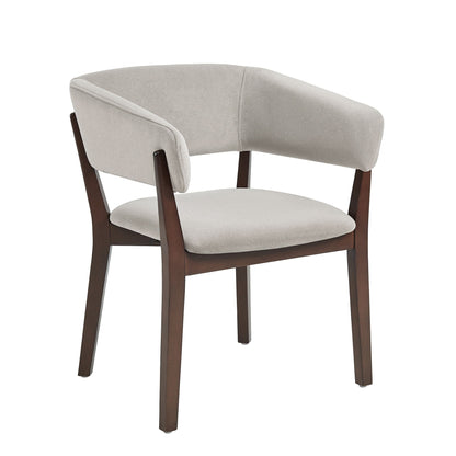 Blake Solid Beech Wood Modern Dining Armchair