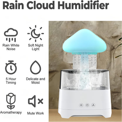 Rain Cloud Humidifier – 7-Color Aromatherapy Diffuser with Remote for Bedroom