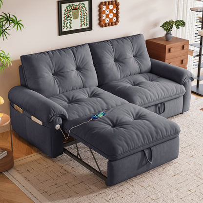 77 Inch Modern and Cozy Convertible Sofa Bed