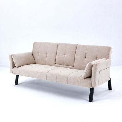 Compact Foldable Sofa Bed and Cup Holder