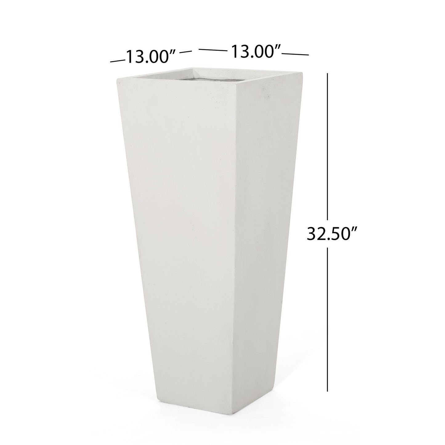 Outdoor Modern Cast Stone Planter by HouseOfZazla, tall white planter for outdoors on Tampa Home & Garden Store