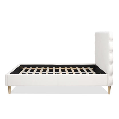 Stockholm Wavy Headboard and Platform Bed