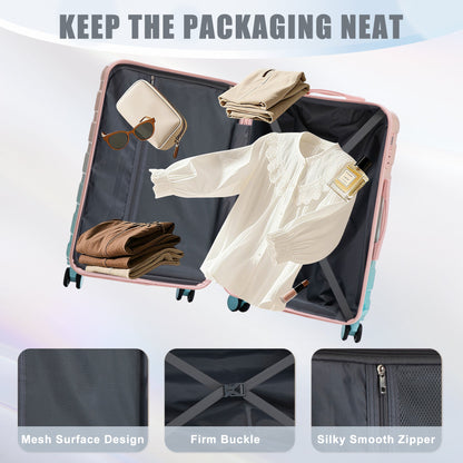 3-piece gradient hard-case luggage set 20/24/28 in by HouseOfZazla on Tampa Home & Garden Store