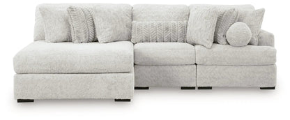 Cuddle Plush sectional by Unique Piece Furniture in cream boucle with plush cushions and bolster on Tampa Home & Garden Store