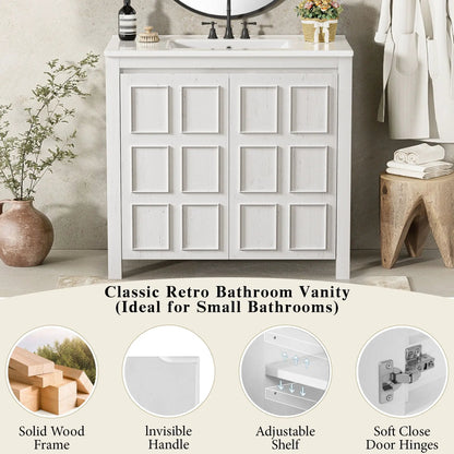 Bathroom Vanity Organizer with Sink and Cabinet