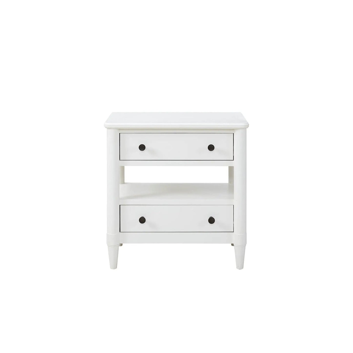 Open Nightstand With 2 Drawers and Felt Lined Top