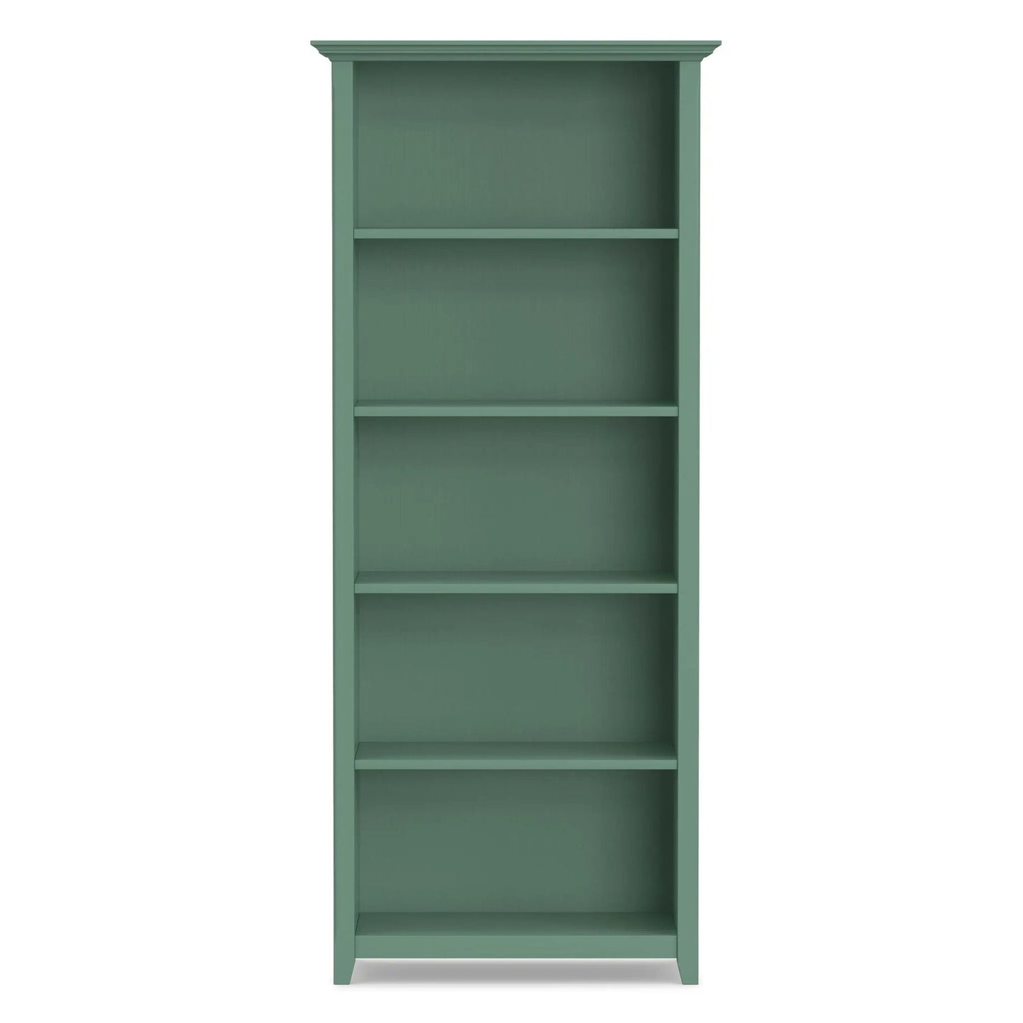Amherst Five Shelf Bookcase Handcrafted Wood