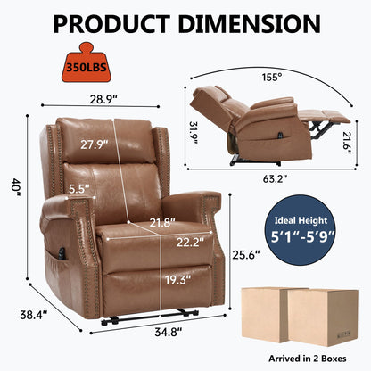 Manual Recliner With Vibrations and Heat