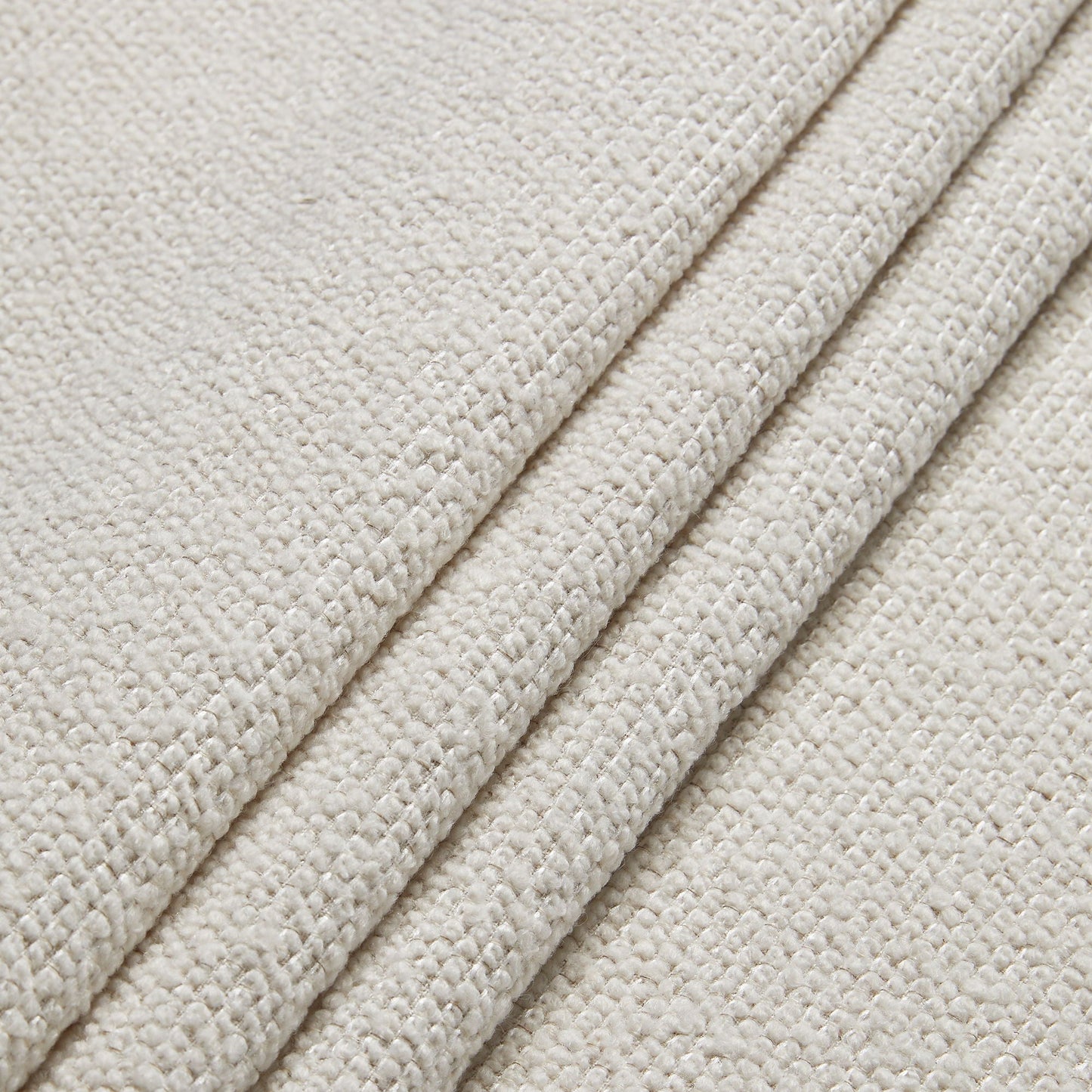 Hosford upholstered bed fabric close-up in beige boucle texture on Tampa Home & Garden Store