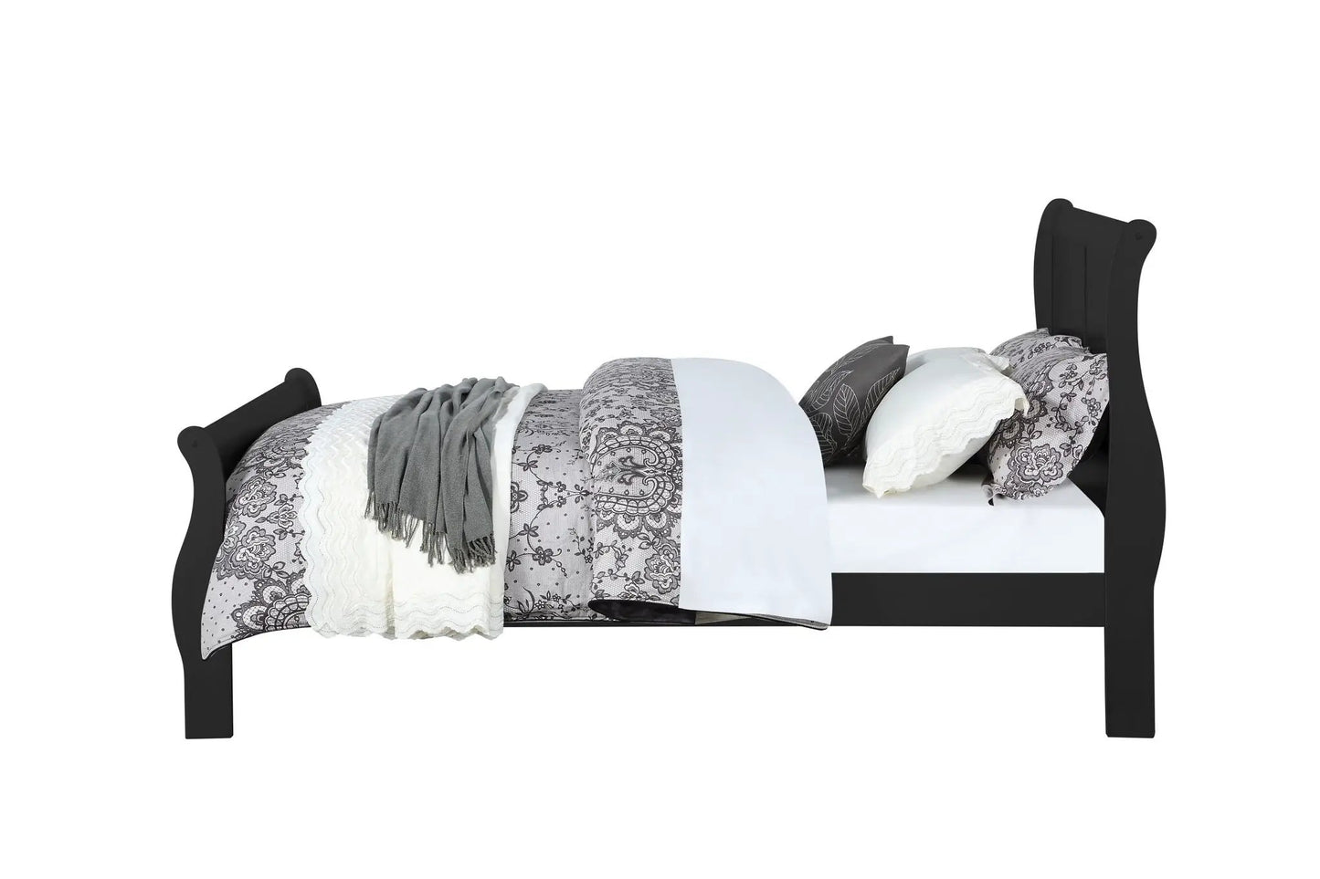 Louis Philippe Sleigh Style Bed Timeless Finish