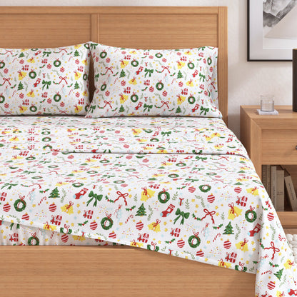 Soft and Plush Turkish Cotton Christmas Sheets