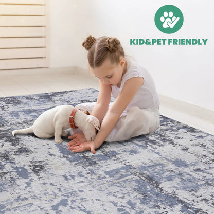 Payas Abstract Area Rug With Neutral Palette
