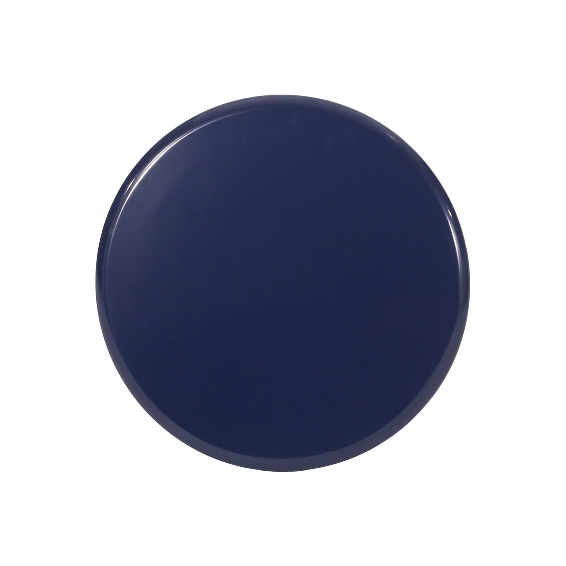 Serenita outdoor side tables set of 2 in navy blue with glossy round tops on Tampa Home & Garden Store