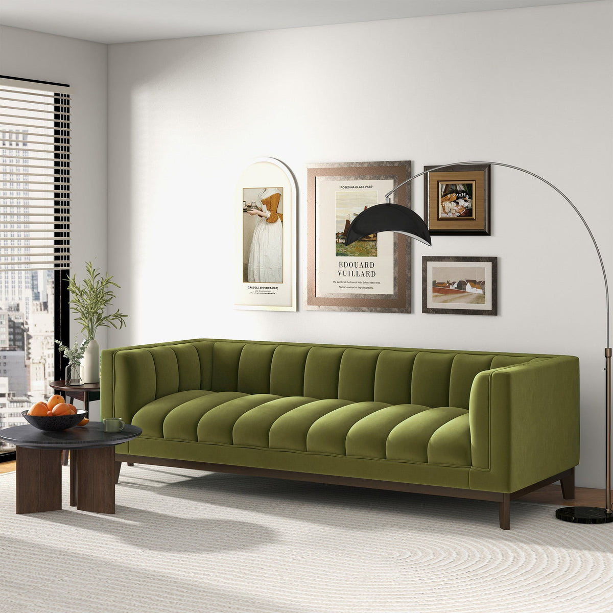 Melissa Luxurious Mid Century Modern Sofa