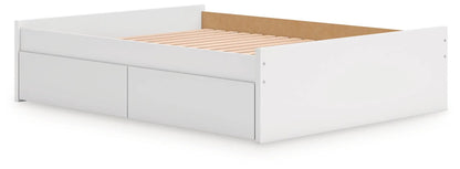 Onita platform bed storage with white finish and underbed drawers Unique Piece Furniture on Tampa Home & Garden Store