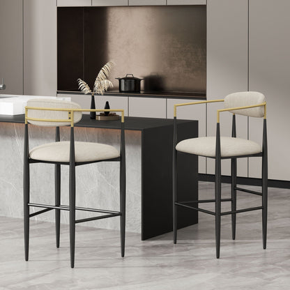 Upholstered Bar Stools for Kitchen Island Seating