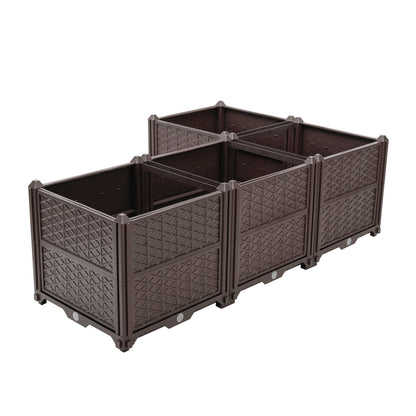 Indoor Outdoor Rectangular Planter Box and Kit