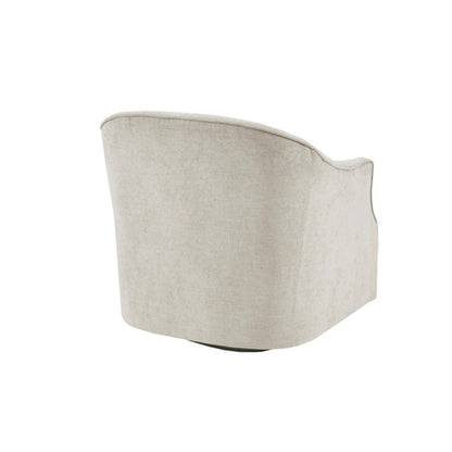 Beige swivel chair with solid wood frame, 360° rotation by HouseOfZazla Swing Chair on Tampa Home & Garden Store