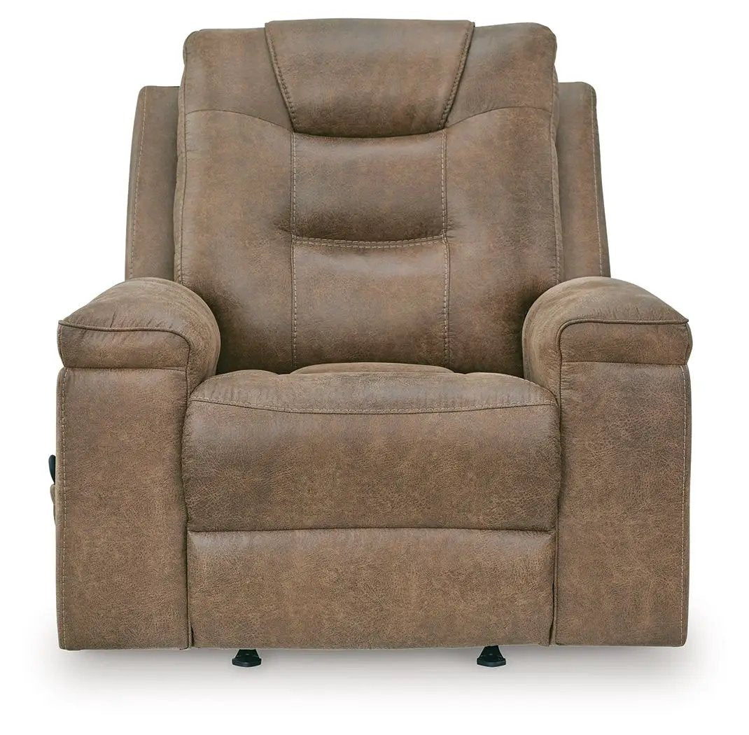 Stockworth Rocker Recliner brown leather-look upholstery by Unique Piece Furniture on Tampa Home & Garden Store